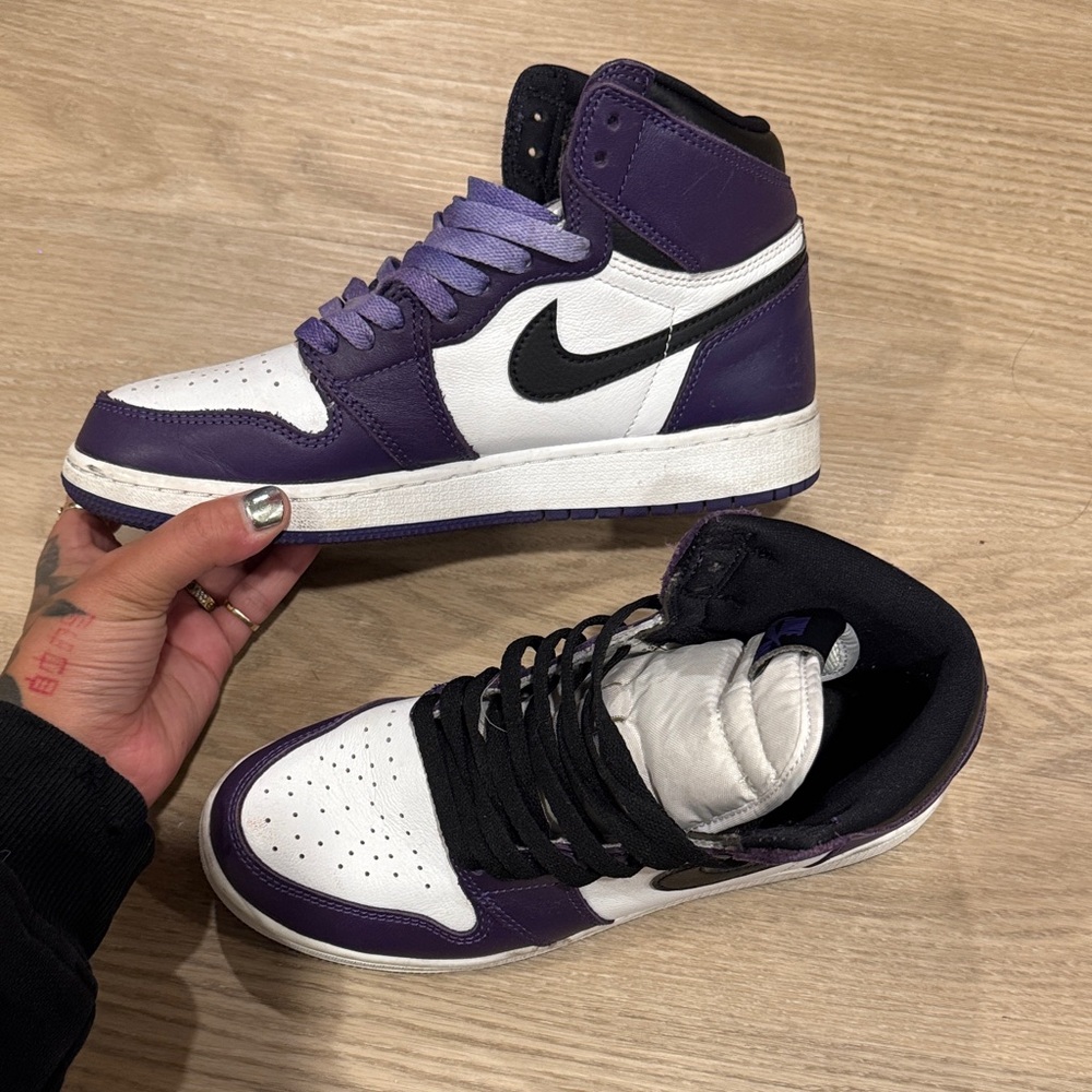 Court purple Jordans